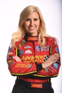female drag racer Courtney Force