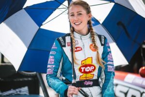 female drift racer Kelsey Rowlings