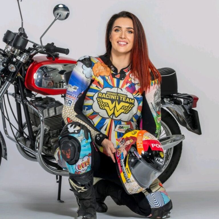 Veronika Hankocyova in her race suit
