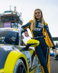 female sports car racer Alexandra Vateva