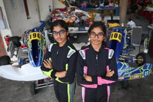 female karting racer Sujana Dandu