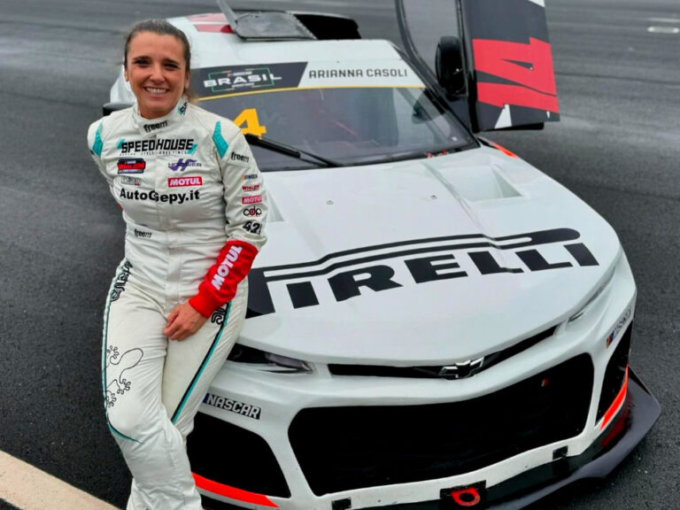Arianna Casoli in her race suit