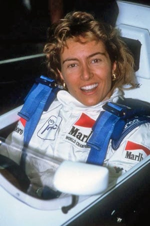 Giovanna Amati in her race suit