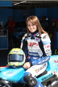 female motorcycle racer Elena Myers