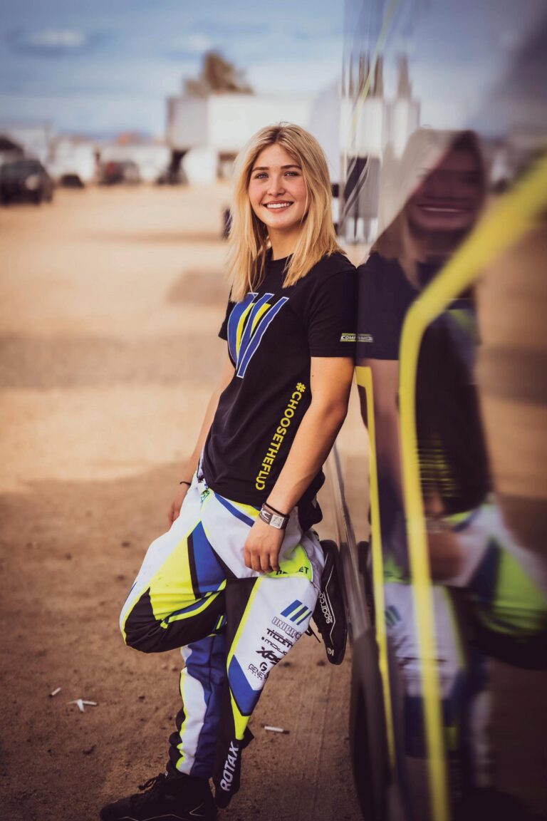 Kaylee Countryman in her race suit