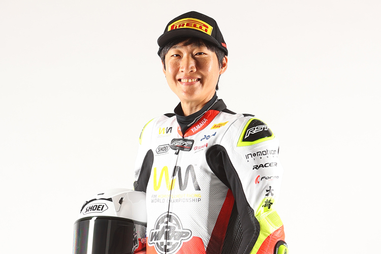 Chun Mei in her race suit