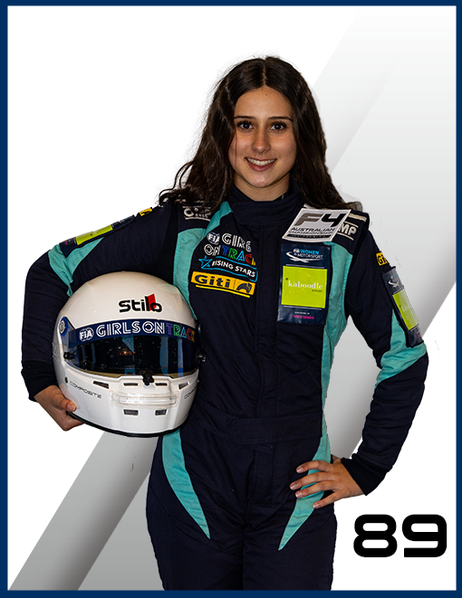 Joanne Ciconte in her race suit
