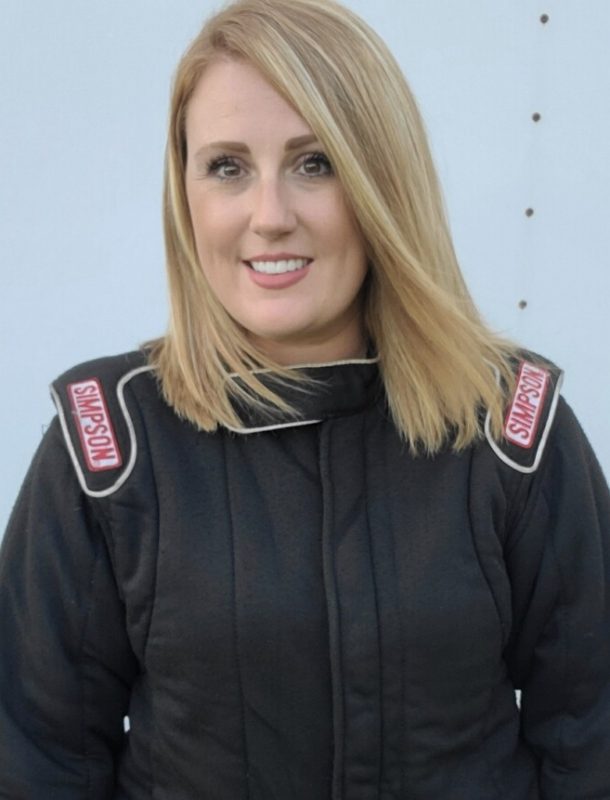 Christine Chambliss-Foster in her race suit