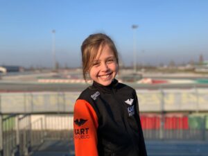 female karting racer Klara Kowalczyk