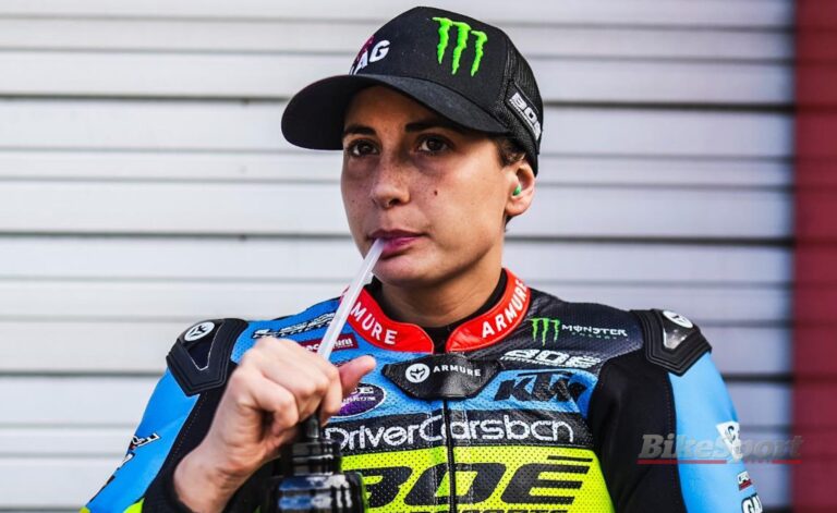 Ana Carrasco in her race suit