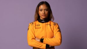 female formula racer Bianca Bustamante