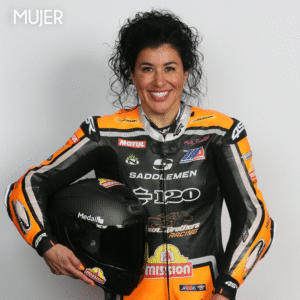 female motorcycle racer Patricia Fernandez