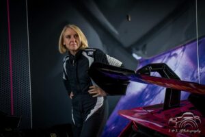 female sports car racer Charlotte Gilbert