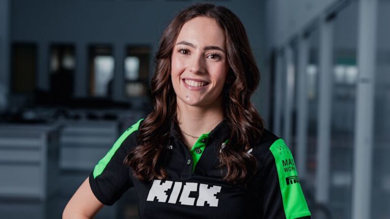Emma Felbermayr in her race suit