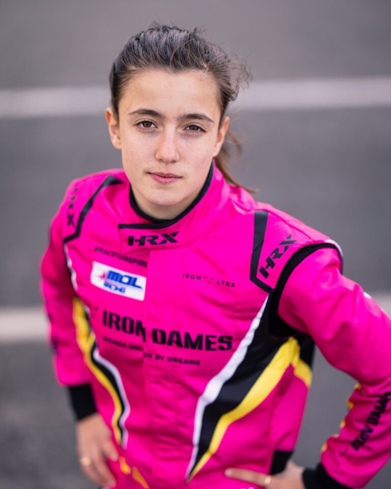 Natalia Granada in her race suit