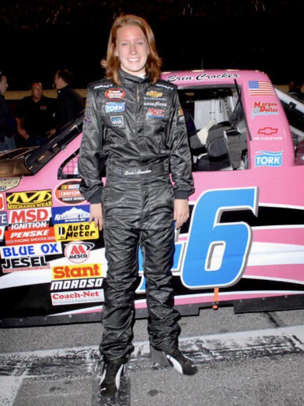 Erin Crocker-Evernham in her race suit