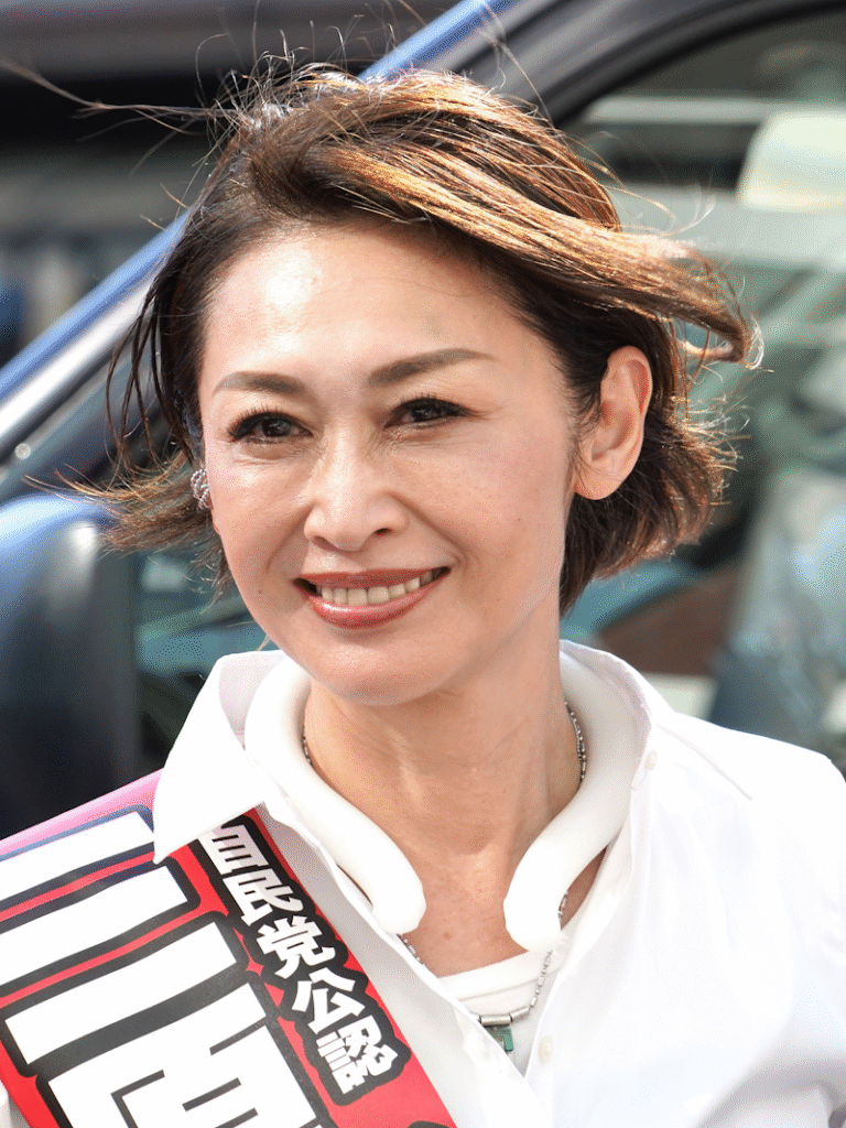 Junko Mihara in her race suit