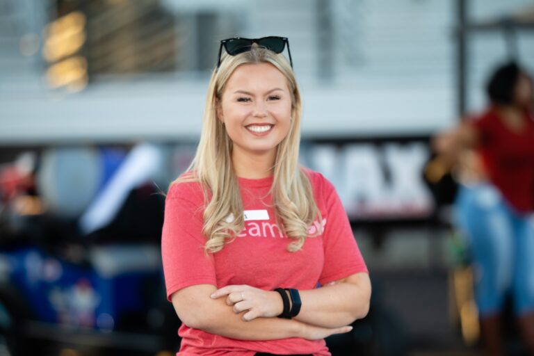 Julie Nataas in her race suit