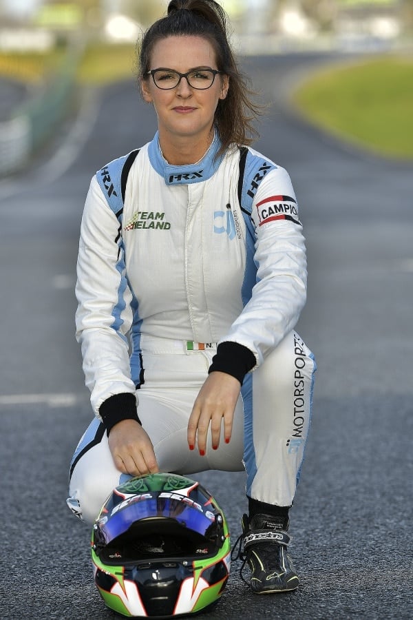Nicole Drought in her race suit