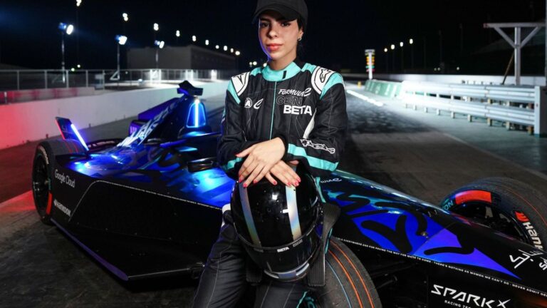 Reem Al Aboud in her race suit