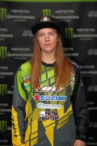 female motorcycle racer Vicki Golden