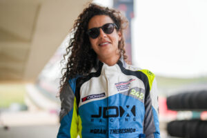 female sports car racer Therese Lahlouh