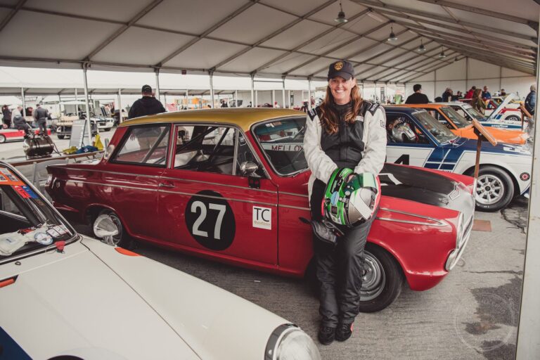 Debbie Briscoe in her race suit