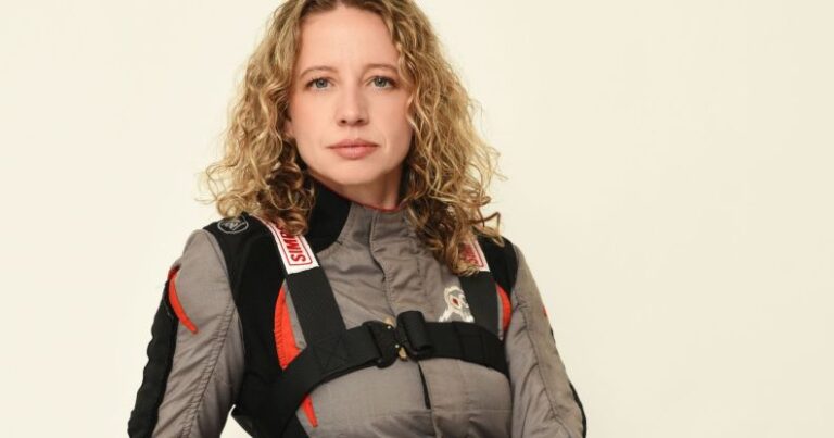 Zandara Kennedy in her race suit