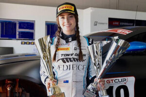female sports car racer Rianna O'Meara
