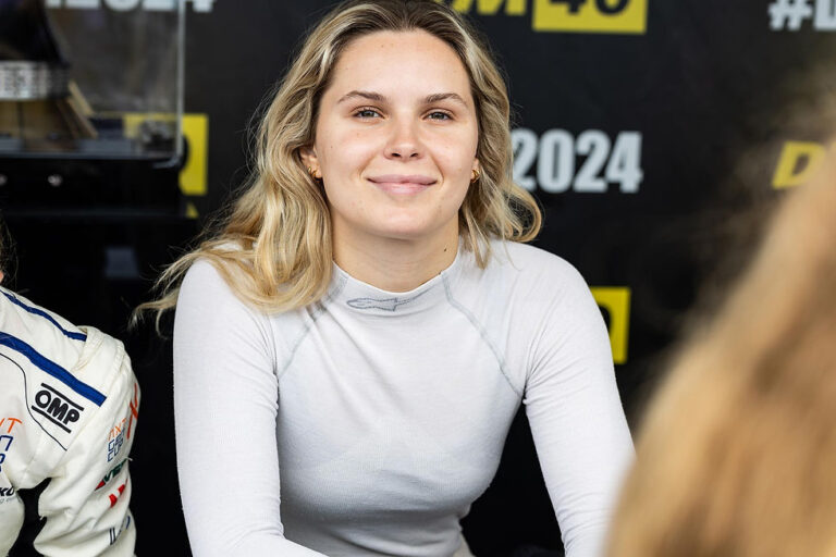 Patricija Keita Stalidzane in her race suit