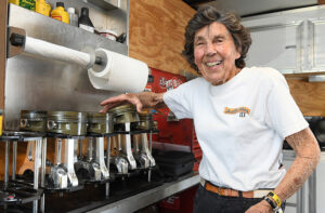 female drag racer Alison Lee