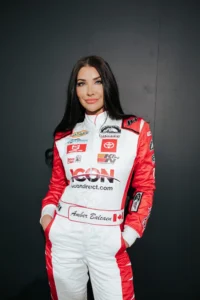 female nascar racer Amber Balcaen