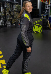 female karting racer Janina Schall