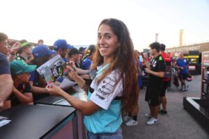 female motorcycle racer Maria Herrera