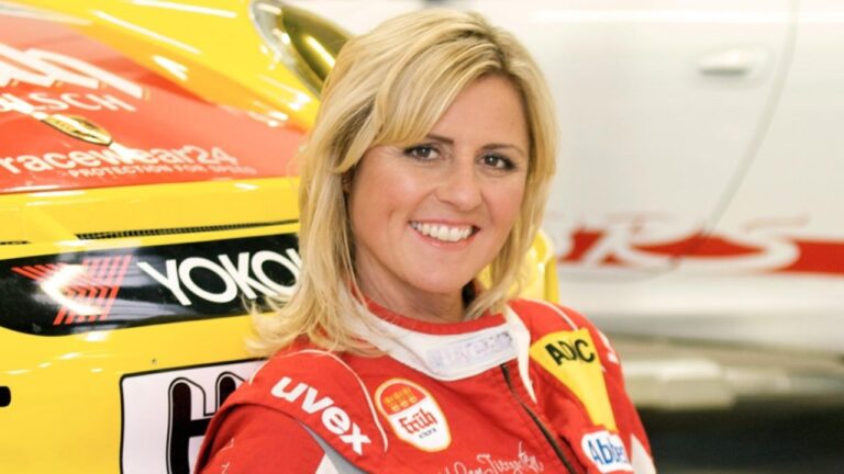 Sabine Schmitz in her race suit