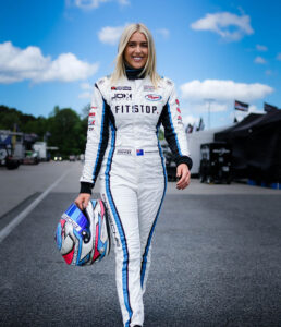 female sports car racer Madeline Stewart