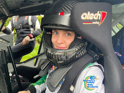 Aoife Raftery in her race suit