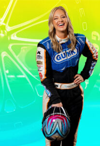 female drag racer Megan Meyer