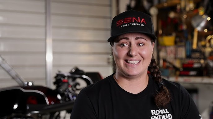 Alyssa Bridges in her race suit