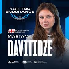 Mariam Davitidze in her race suit