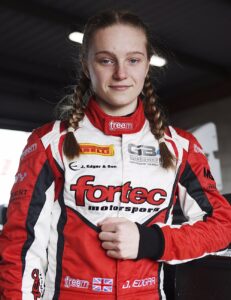 female formula racer Jessica Edgar