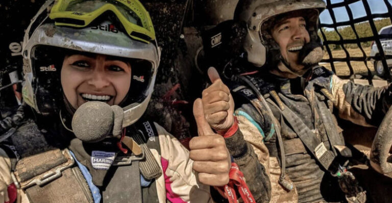 Jaqueline Ricci in her race suit