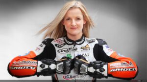 female motorcycle racer Maria Costello