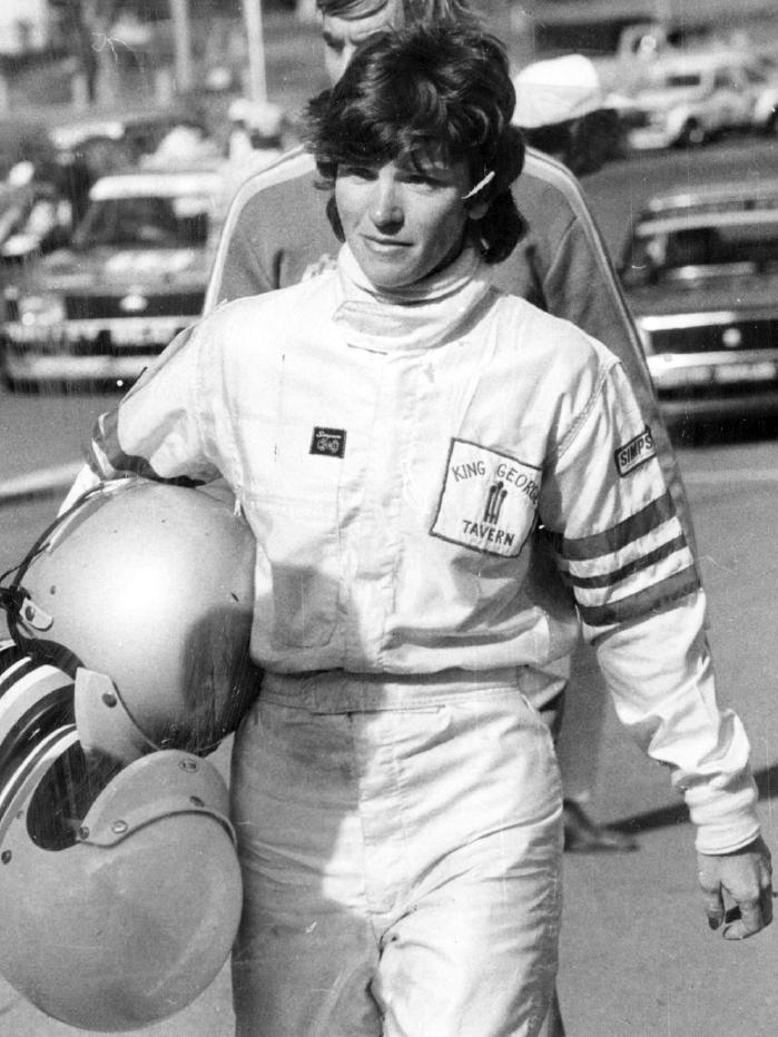 Christine Gibson in her race suit