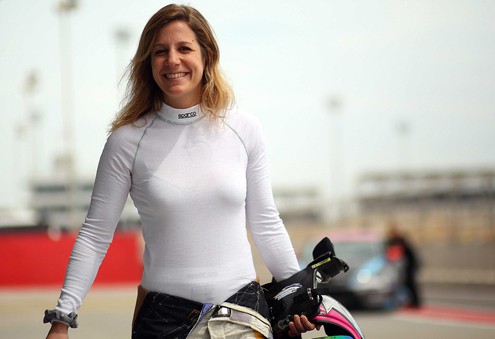 Michela Cerruti in her race suit