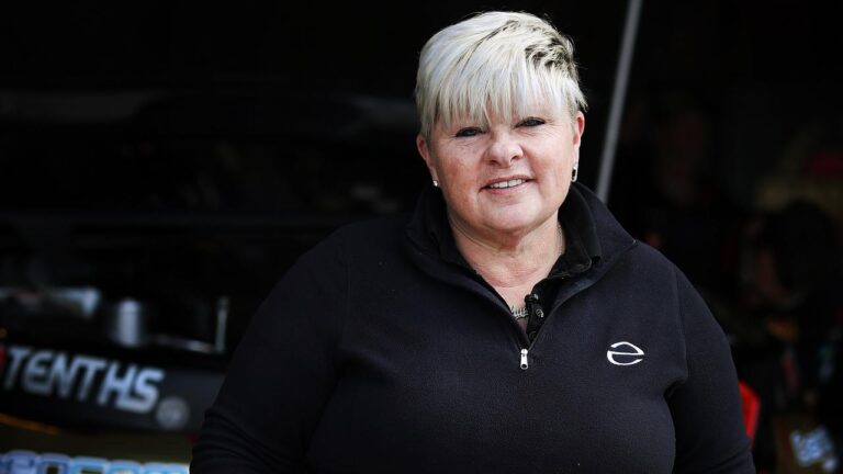 Betty Klimenko in her race suit