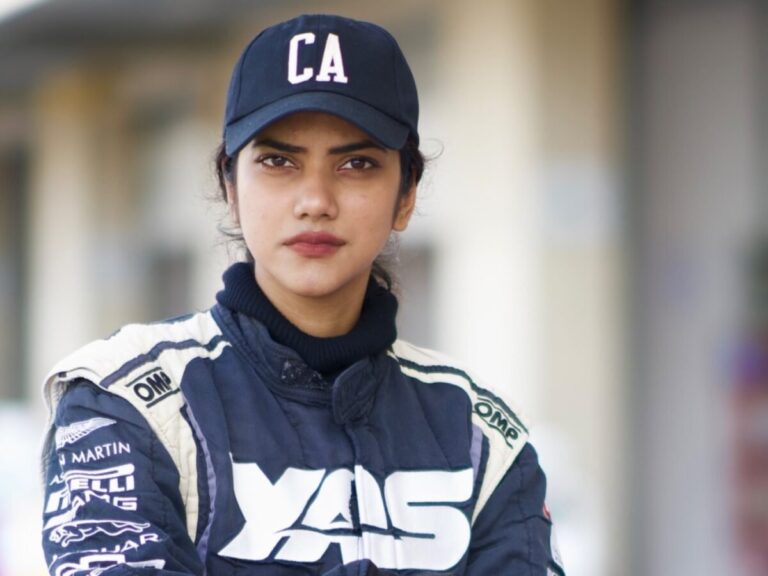 Salva Marjan in her race suit