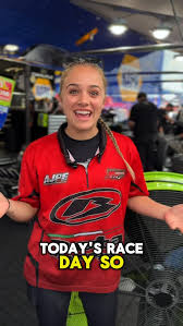 Macie Gordon in her race suit