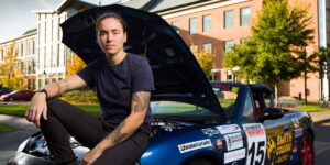 female sports car racer Grace Hackenberg