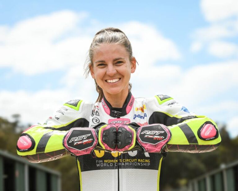 Beatrice Barbera in her race suit